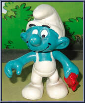 National Smurf (Gas Attendant / Gas Station) from Smurfs - Super Smurfs manufactured by Peyo [Loose]