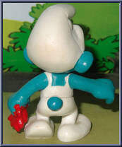 National Smurf (Gas Attendant / Gas Station) from Smurfs - Super Smurfs manufactured by Peyo [Loose]