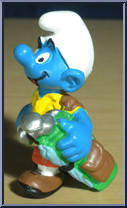 Golfer Smurf (Carrying Clubs) from Smurfs - Golf manufactured by Peyo [Loose]