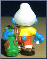 Golfer Smurf (Carrying Clubs) from Smurfs - Golf manufactured by Peyo [Loose]
