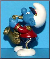 Saxophone Smurf (Blue Pants) from Smurfs - Music manufactured by Peyo [Loose]