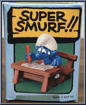 School Desk Smurf from Smurfs - Super Smurfs manufactured by Peyo [Front]