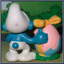 Smurf (Big Easter Egg) from Smurfs - Easter Smurfs manufactured by Peyo [Loose]