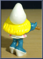 Smurfette (Flute) (White / Pink Dress) from Smurfs - Smurfettes manufactured by Peyo [Loose]