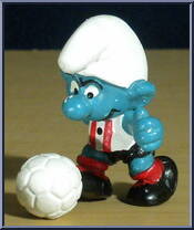Soccer Smurf (White Shirt with Red Stripes) from Smurfs - Soccer manufactured by Peyo [Loose]
