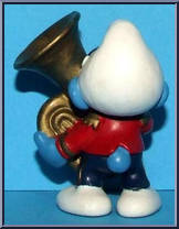 Tuba Smurf from Smurfs - Music manufactured by Peyo [Loose]