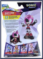 Rusty Rose (New Yoke City) from Sonic Prime - Wave 2 manufactured by Jakks Pacific [Back]