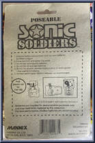 Soldier (Gray Camo) from Sonic Soldiers - Basic Series manufactured by Mannix [Back]