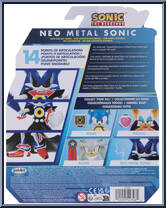Neo Metal Sonic (Electricity Wand) from Sonic the Hedgehog - Basic Series manufactured by Jakks Pacific [Back]