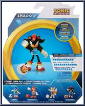 Shadow (with Soccer Ball) from Sonic the Hedgehog - Basic Series manufactured by Jakks Pacific [Back]
