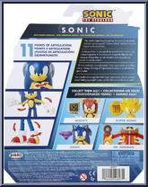 Sonic (with Purple Chaos Emerald) from Sonic the Hedgehog - Basic Series manufactured by Jakks Pacific [Back]