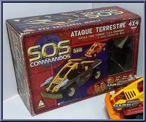 Ataque Terestre 4x4 (Red / Yellow) from S.O.S. Commandos - Vehicles manufactured by Gulliver [Front]