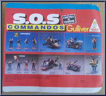 Commando Copter (with White Billy) from S.O.S. Commandos - Mini Vehicles manufactured by Gulliver [Back]