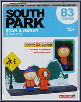 Stan & Kenny & Bus Stop from South Park - Construction Sets manufactured by McFarlane [Front]