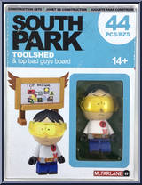 Toolshed & Top Bad Guys Board from South Park - Construction Sets manufactured by McFarlane [Front]