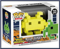 Medium Invader (Yellow) from Space Invaders - 8-Bit Pop! manufactured by Funko [Front]
