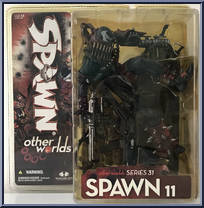 Spawn 11 from Spawn - Series 31 - Other Worlds manufactured by McFarlane [Front]
