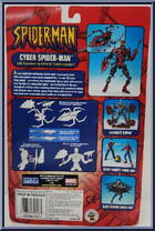 Spider-Man (Cyber) from Spider-Man (2000) - Series  9 manufactured by Toy Biz [Back]