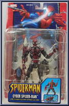 Spider-Man (Cyber) from Spider-Man (2000) - Series  9 manufactured by Toy Biz [Front]