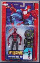 Spider-Man (Street Fighting) from Spider-Man (2000) - Series  8 manufactured by Toy Biz [Front]