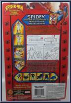 Spidey from Spider-Man (2000) - Shape Shifters - 2002 manufactured by Toy Biz [Back]