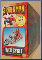 Web Cycle (Light and Sound) from Spider-Man (2000) - Vehicles manufactured by Toy Biz [Side]