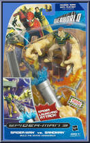 Spider-Man vs. Sandman (Spider Launching Attack!) from Spider-Man 3 - Movie - Webworld manufactured by Hasbro [Front]