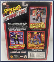Spider-Man (Fireman) from Spider-Man - Adventure Hero - Carded manufactured by Toy Biz [Back]