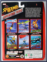 Spider-Man (Skateboard) from Spider-Man - Adventure Hero - Carded manufactured by Toy Biz [Back]
