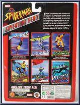 Spider-Man (Skyboard) from Spider-Man - Adventure Hero - Carded manufactured by Toy Biz [Back]