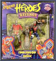 Heroes Revenge (Cyborg Spider-Man / Deathlok) from Spider-Man - Exclusives - Multi-Packs manufactured by Toy Biz [Front]