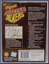 Spider-Man from Spider-Man - 7" Battle Talkers manufactured by Toy Biz [Back]