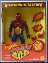 Spider-Man from Spider-Man - 7" Battle Talkers manufactured by Toy Biz [Front]
