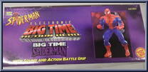 Spider-Man (Covered Front) from Spider-Man - 13" Big Time Action Hero manufactured by Toy Biz [Side]