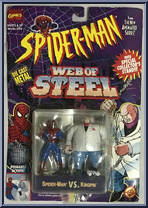 Spider-Man vs Kingpin from Spider-Man - Web of Steel manufactured by Toy Biz [Front]