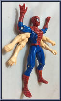 Spider-Man (Six Arm) from Spider-Man - Animated - Series 5 manufactured by Toy Biz [Loose]