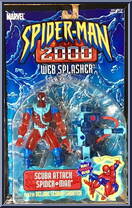 Spider-Man (Scuba Attack) from Spider-Man - Web Splashers - Series 2000 - 2 manufactured by Toy Biz [Front]