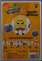 Spongebob (with Plankton) from Spongebob Squarepants - Basic Series manufactured by Jakks Pacific [Back]