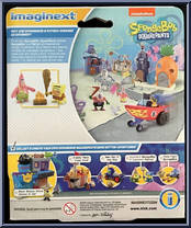 Caveman Spongebob & Caveman Patrick from Spongebob Squarepants - Imaginext manufactured by Fisher-Price [Back]