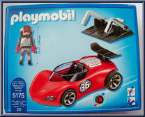 Red Racecar from Sports & Action - Basic Series manufactured by Playmobil [Back]