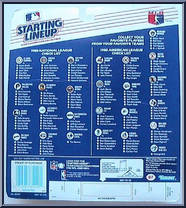 Andy Van Slyke (Pirates) from Starting Lineup - Baseball - 1988 Series manufactured by Kenner [Back]