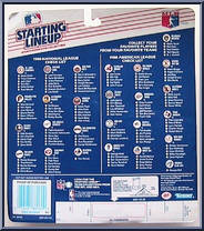 Dale Murphy (Braves) from Starting Lineup - Baseball - 1988 Series manufactured by Kenner [Back]