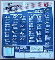 Danny Tartabull (Royals) from Starting Lineup - Baseball - 1988 Series manufactured by Kenner [Back]