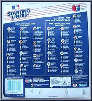 Darryl Strawberry (Mets) from Starting Lineup - Baseball - 1988 Series manufactured by Kenner [Back]