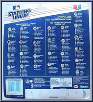 Gary Carter (Mets) from Starting Lineup - Baseball - 1988 Series manufactured by Kenner [Back]