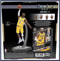 LeBron James from Starting Lineup - Basketball - Basic Series manufactured by Hasbro [Back]