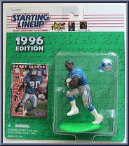 Barry Sanders from Starting Lineup - Football - 1996 Series manufactured by Kenner [Front]