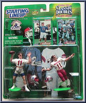 Drew Bledsoe / Drew Bledsoe from Starting Lineup - Football - Classic Doubles - 1998 manufactured by Kenner [Front]