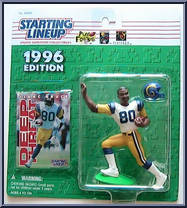 Isaac Bruce from Starting Lineup - Football - 1996 Series manufactured by Kenner [Front]