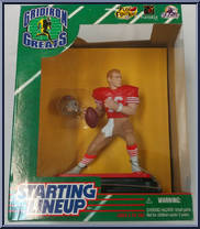 Joe Montana from Starting Lineup - Football - Gridiron Greats - 1997 manufactured by Kenner [Front]